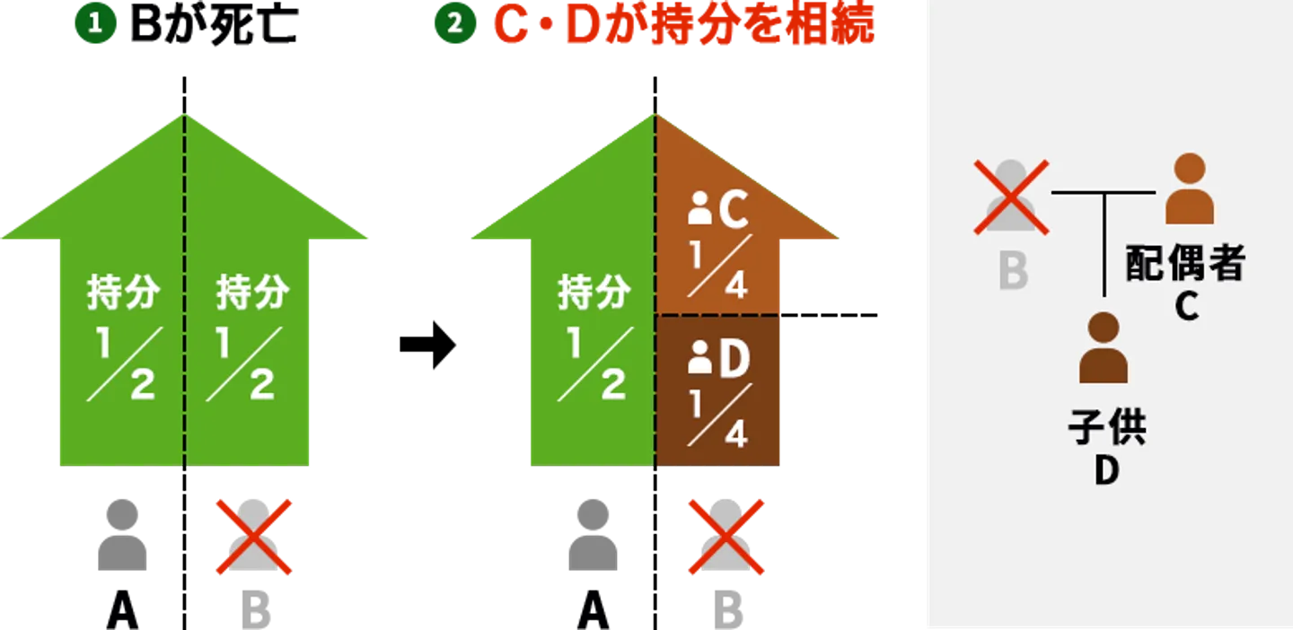 共有持分　相続　持分割合